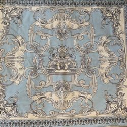 Versace blue baby blanket