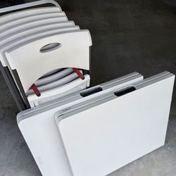 Lifetime Tables (2) + Chairs (6) + Carrier