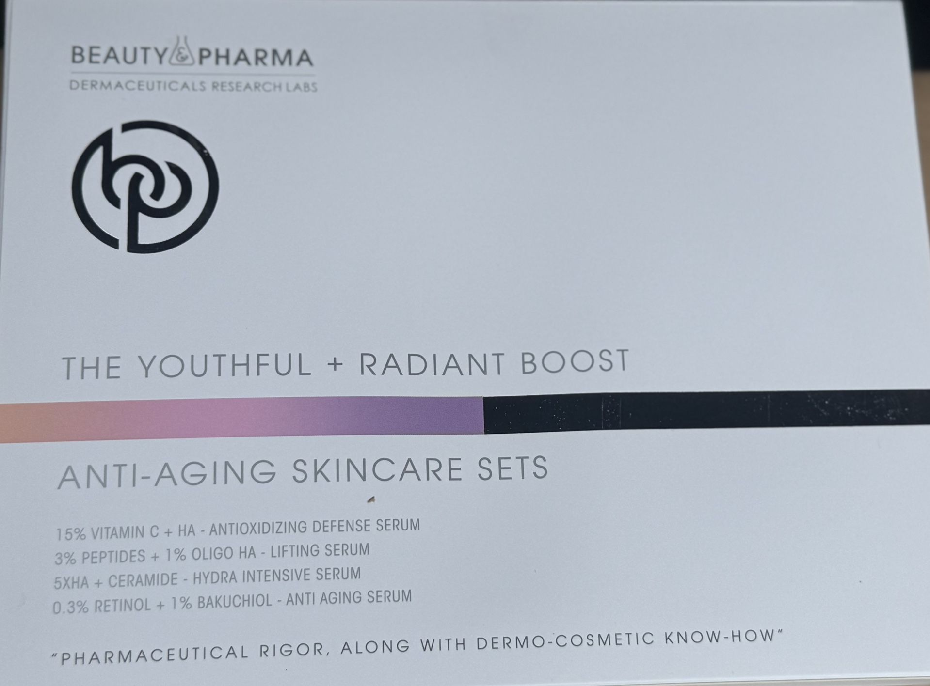 BEAUTY& PHARMA THE YOUTHFUL + RADIANT BOOST ANTI-AGING SKINCARE SETS
