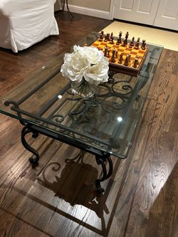 Coffee table, wrought iron
