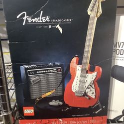 vintage Fender Stratocaster Lego set