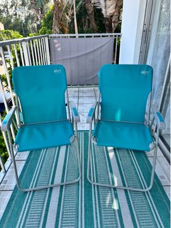 Set of 2 Folding Beach Chairs