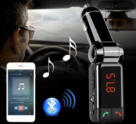 Wireless Bluetooth Car Kit Handsfree Talk MP3 player fm transmitter dual car charger