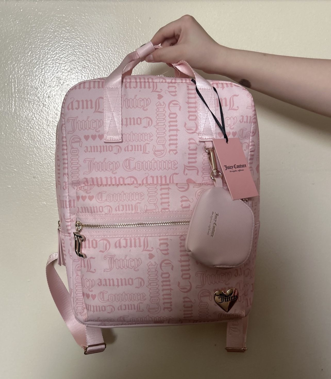 Juicy Couture Women\'s Backpack Handbag Pink‎ Juicy Couture pink backpack | Mercari main image 4