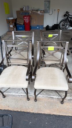 Brass chairs for dining table