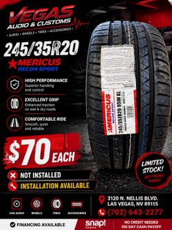 BRAND NEW 245-35/20 AMERICUS TIRES !