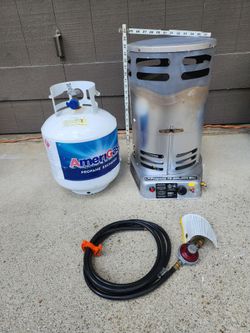 Portable Propane Convection Heater & Full Tank