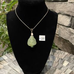 Jade Buddha Pendant