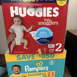 Huggies/Pampers (Size 2 Diapers)