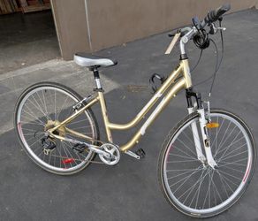 Gold infinity twenty four 7 step bicycle