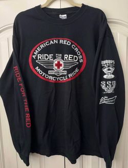 American Red Cross “Ride for the Red” Motorcycle Ride Long Sleeve Shirt – XL
