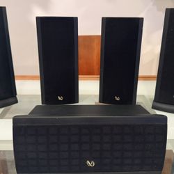 Infinity Minuette Speaker Set – 5 Speakers (4 Satellites + Center) – Great Sound