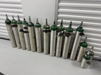 Aluminum Cylinders / Tanks (14 pcs) - Various Sizes