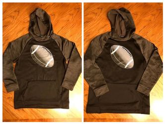 2 Like New Black Tek Gear Boy’s Football Pullover Hoodies - $12.00 Each