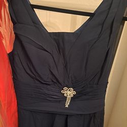 New Ladies Navy Blue Short Dress Size 8