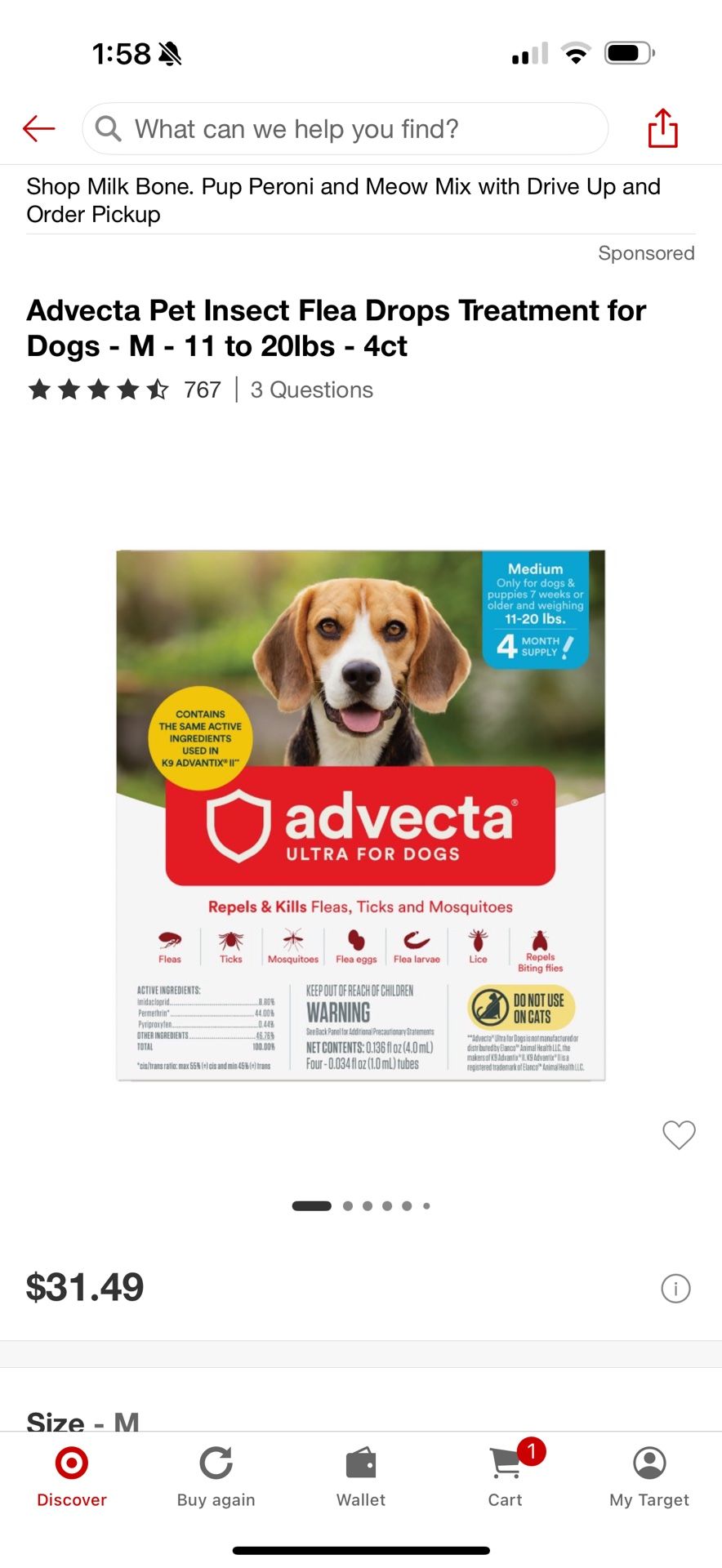 Advecta For Medium Dogs