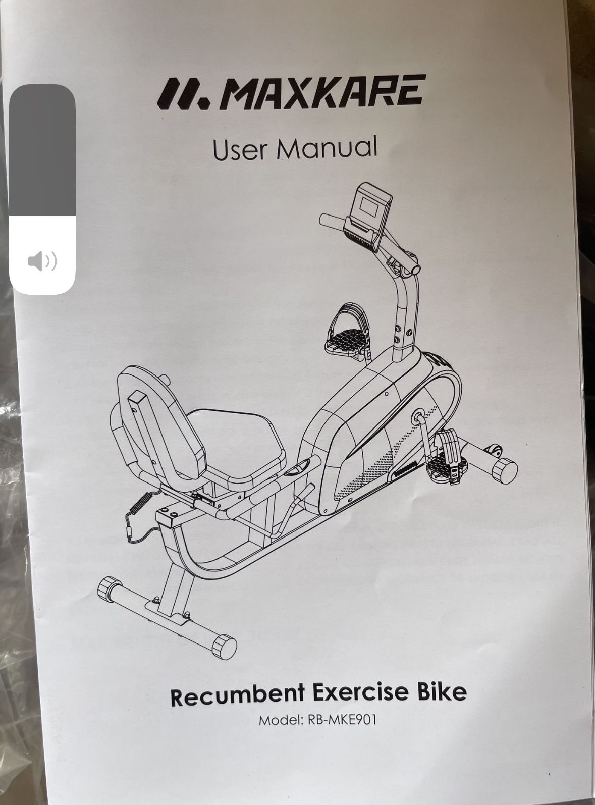 MaxKare Recumbent Exercise Bike RB-MKE901