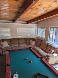 Large Sectional Couch (pullout bed and recliners)