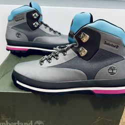 Timberland Euro Hiker Medium Grey Jacquard Hiking Boots Size 11