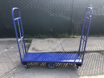 Blue rolling cart