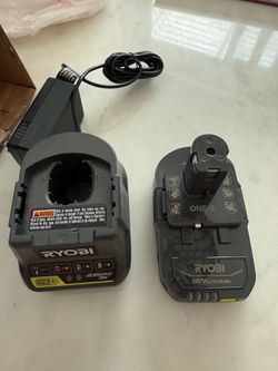 Brand new Ryobi 2ah 18v lithium rechargeable battery with charger