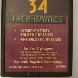 Missile Command Tele Games For Atari 2600