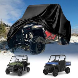 QYMOTO UTV Cover 2 Seater,420D Heavy Duty Windproof Waterproof 