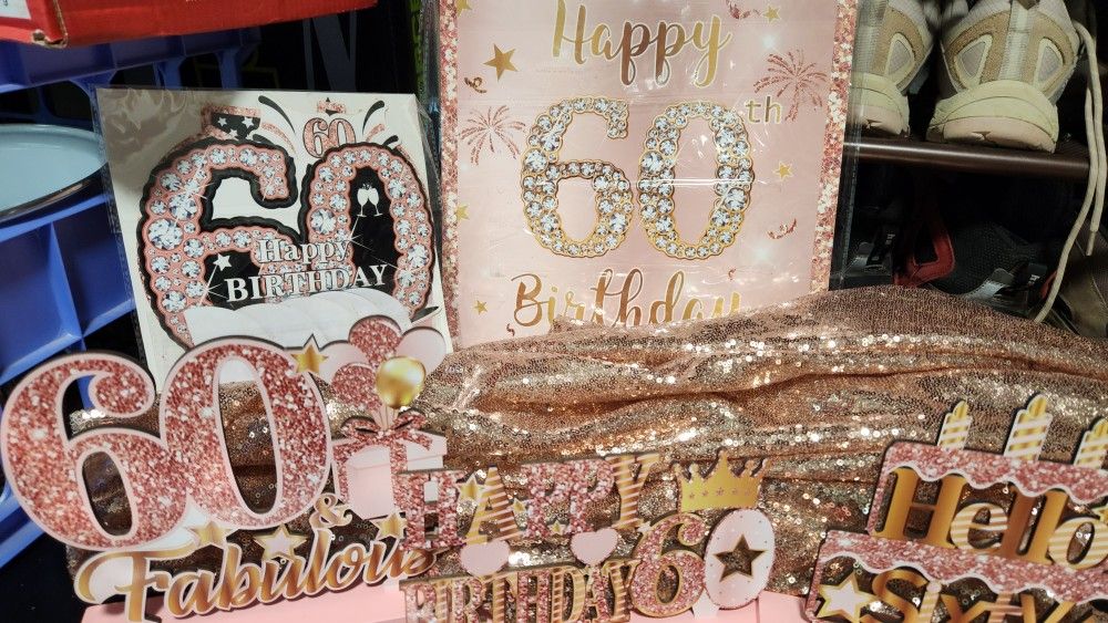 60th Birthday Celebration Decorations