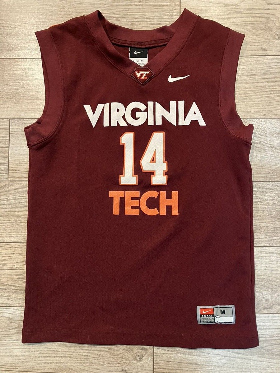 Virginia Tech Hokies Basketball Team Nike Jersey Youth Xl Extra Large 20 Tank Top T Tee Shirt