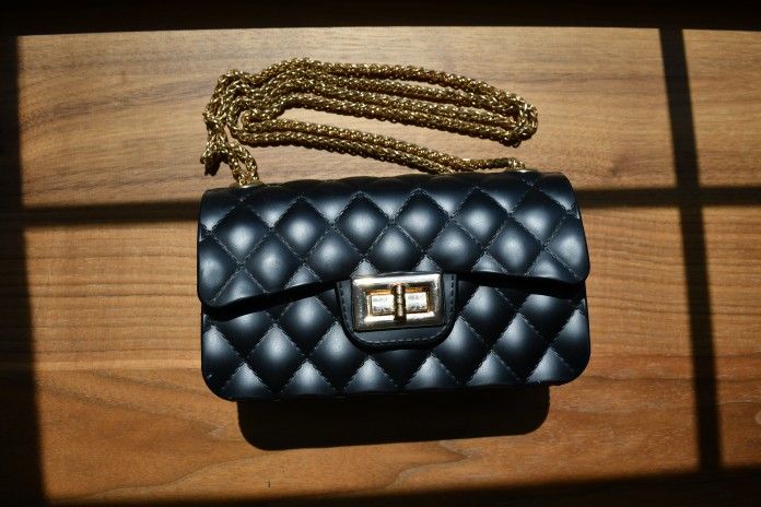 Black evening bag