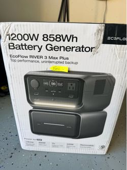 EcoFlow RIVER 3 Max Plus 1200W 858Wh Battery Generator BRAND NEW FACTORY SEALED