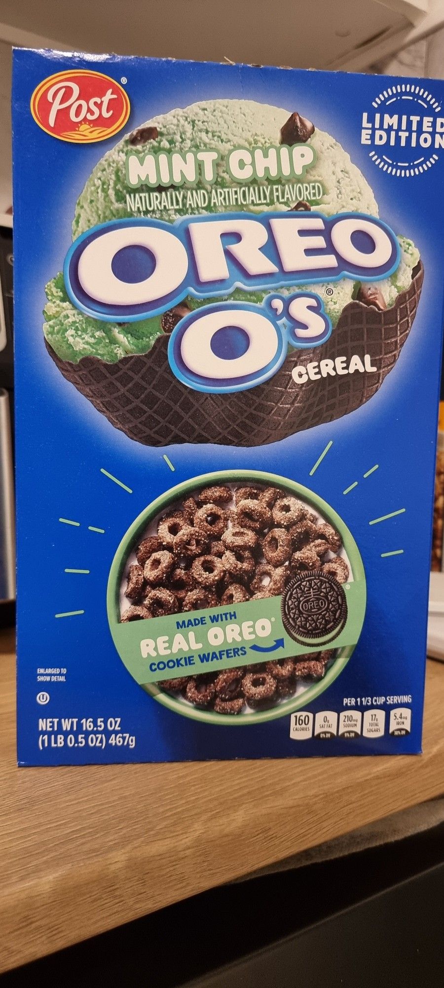 Limited Edition Oreo O's Mint Chip Breakfast Cereal