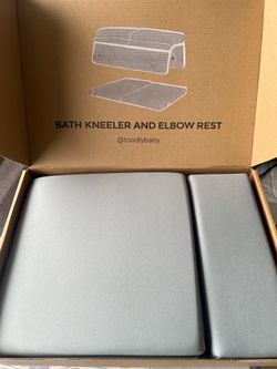 Toodly Baby Bath Kneeler and Elbow Rest Pad Set Grey