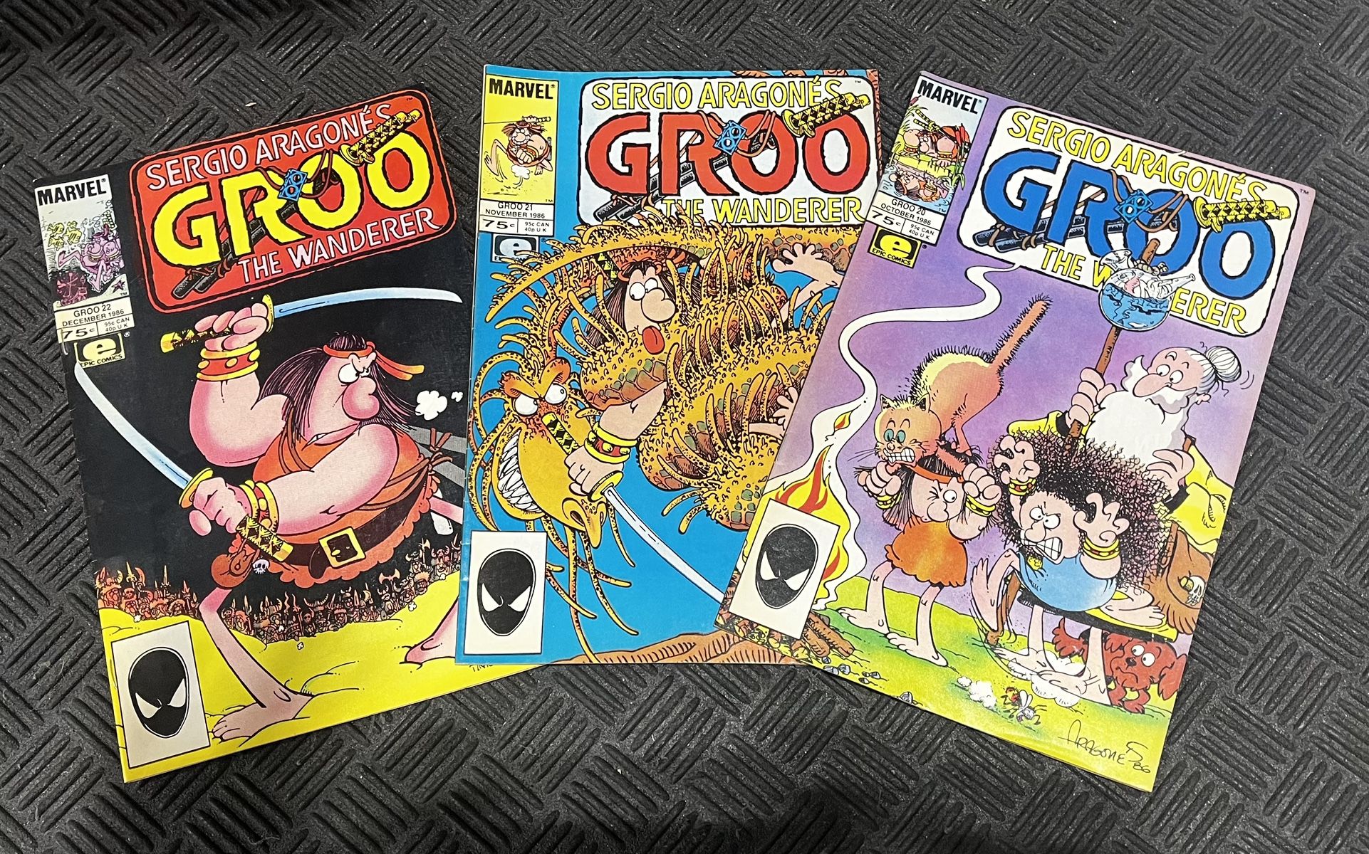 Groo the Wanderer #20 21 22 (1986) Epic Comics – Sergio Aragonés Classic Lot!