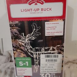 30" Holiday Light Up Buck