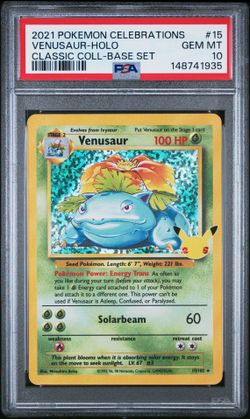 Pokemon 25th celebrations Venusaur psa 10 $140 each