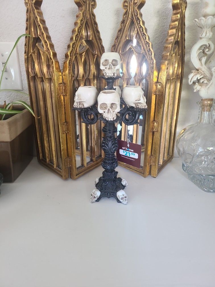 At Home Eerie Estate Candle Holder