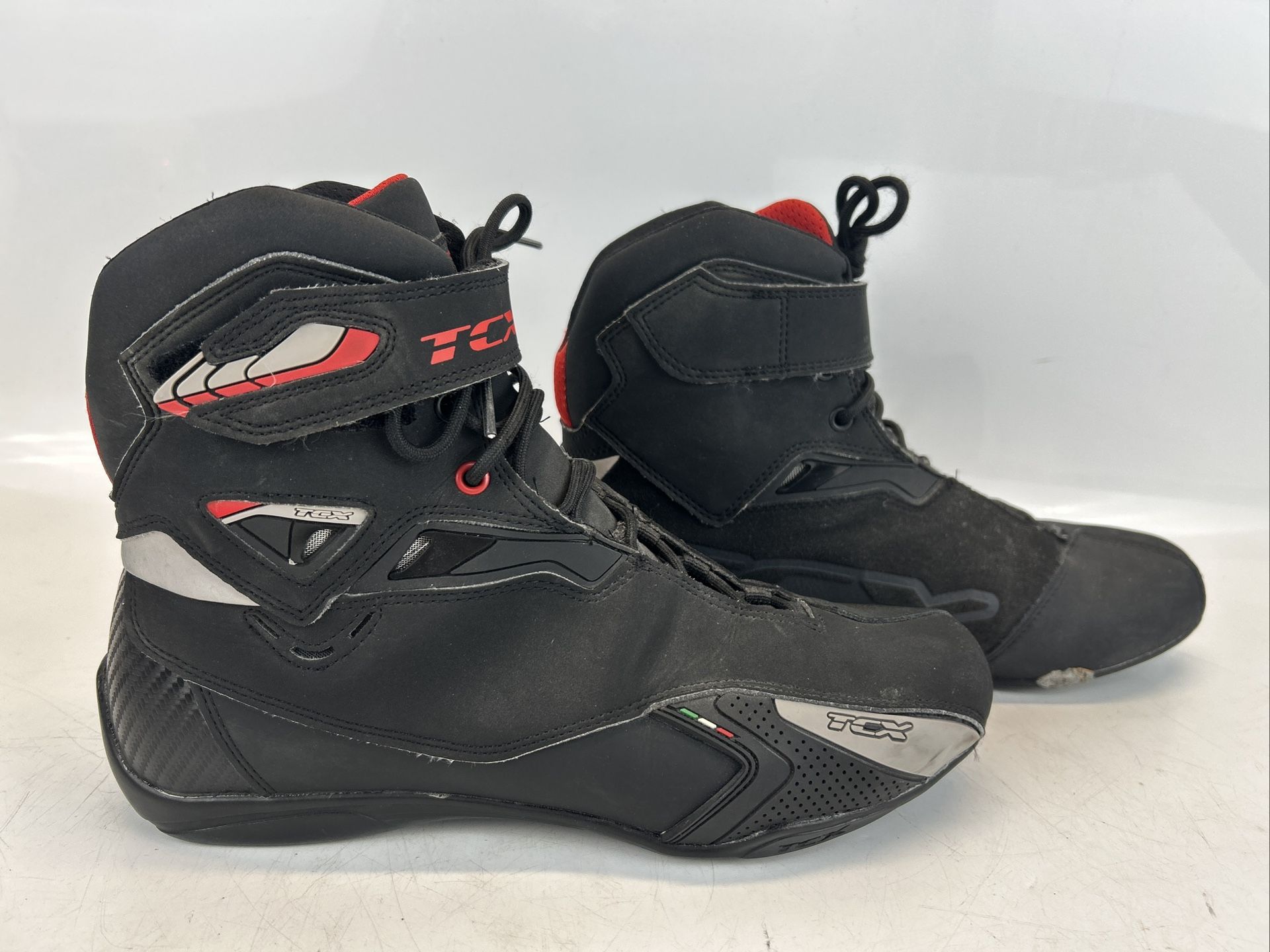 TCX Blaze Black Motorcycle Touring Men’s Size 10 Lace Up Racing Ankle Boots 9580
