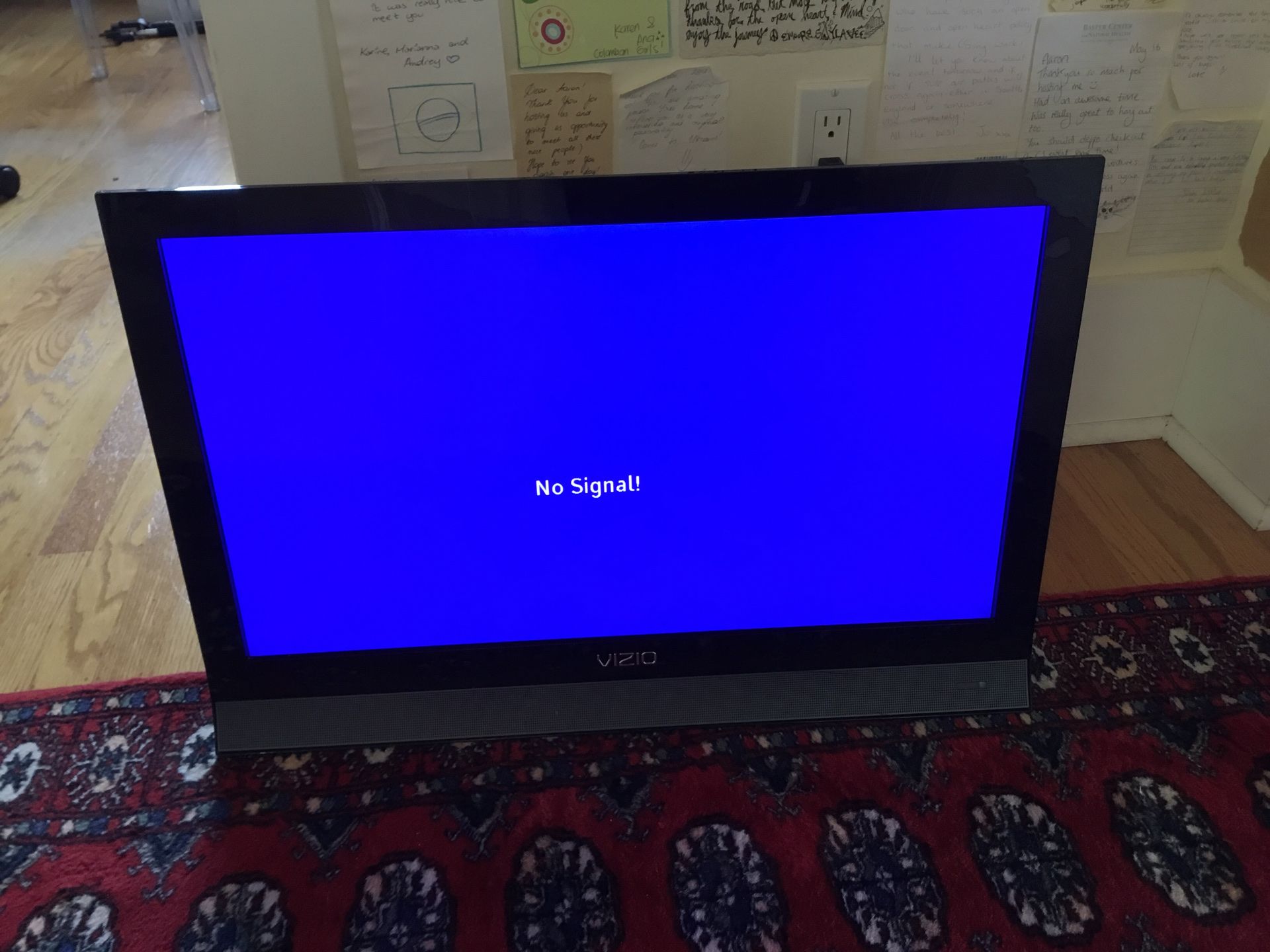 VIZIO Model No. M260VA Flat Screen TV w/ remote. Used but working fine