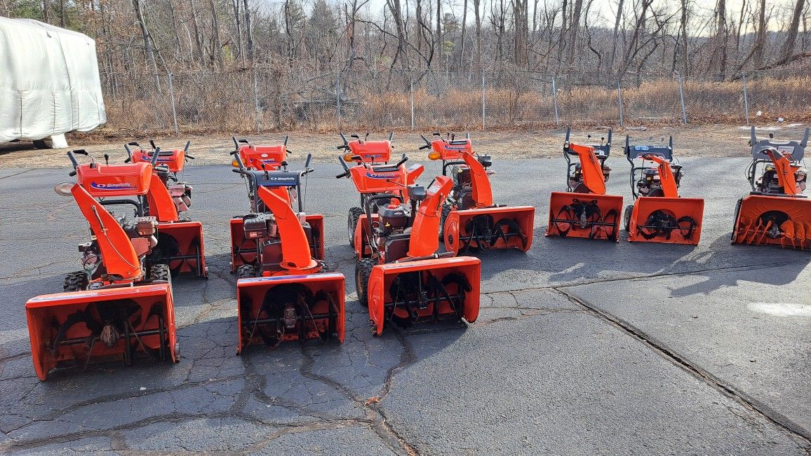 Snowblowers For Sale starting at $600 all the way up to $1,500 Pm