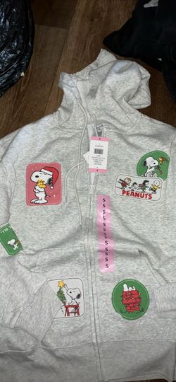 Peanuts Snoopy Christmas Full-Zip Hoodie