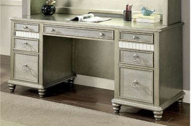 Contemporary Silver Desk