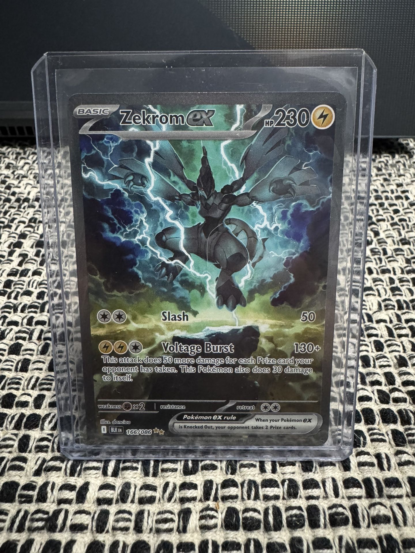 Zekrom 166/86 Black Bolt Pokemon full art