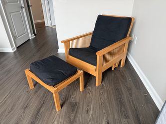 Reclining Futon Chair With Ottoman