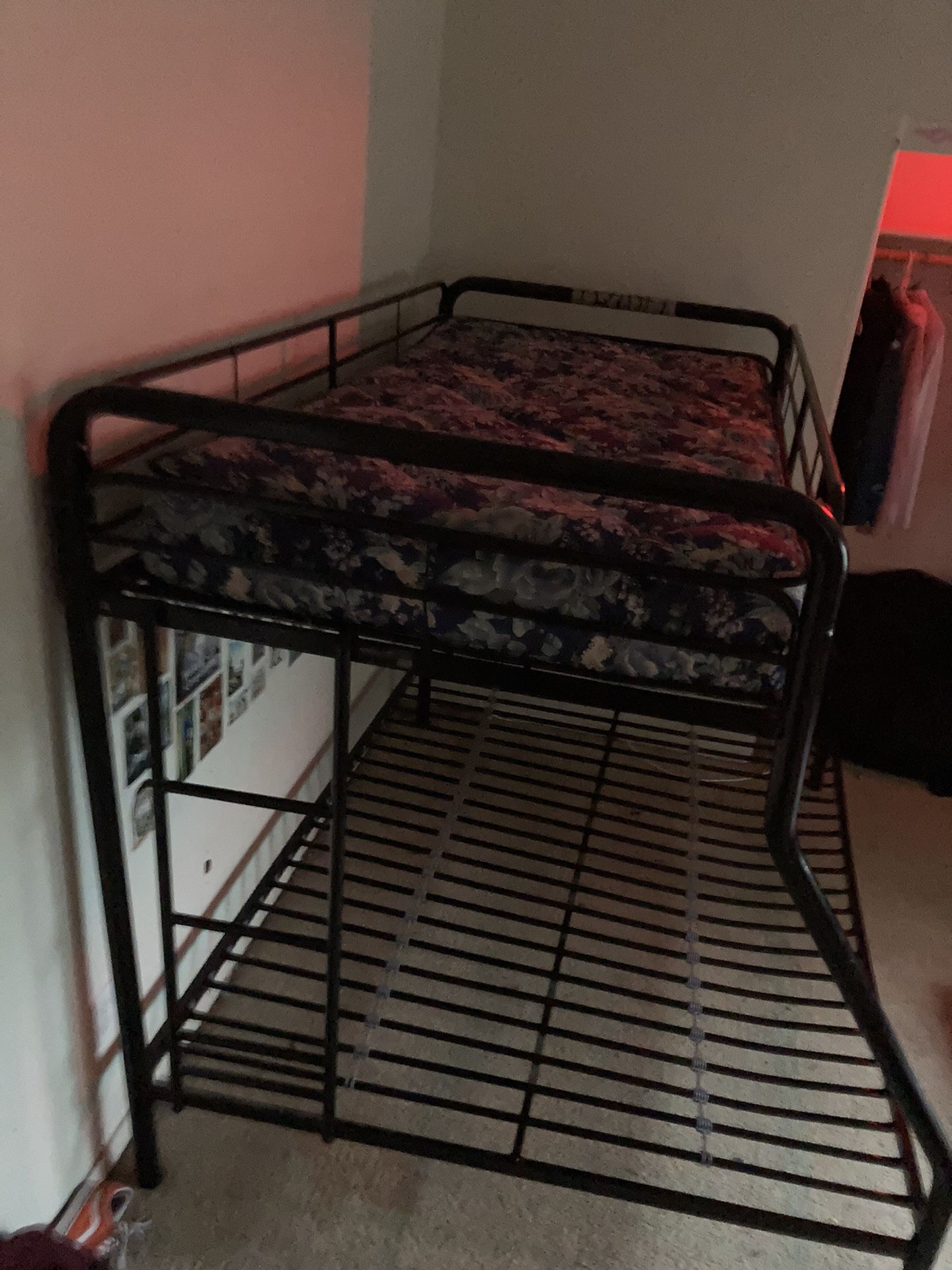 Black Metal Bunk Bed