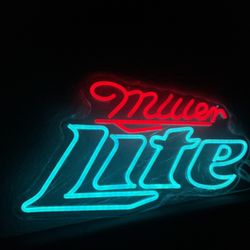 Miller Light Neon Sign 