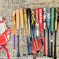 Bats and equipment for sale 👀