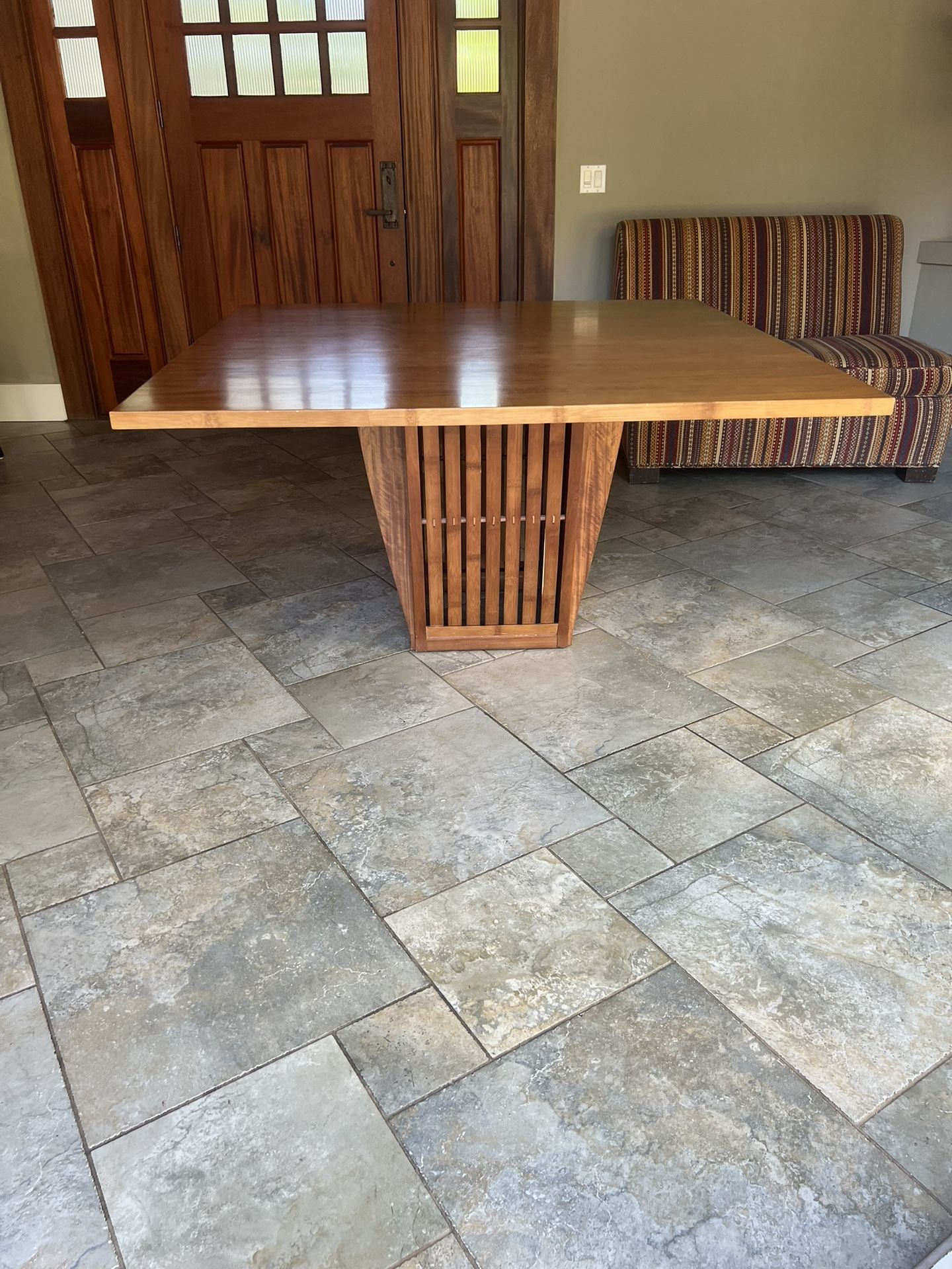 Wooden Dining Table- Square- Seats 8