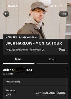 Jack Harlow Tickets