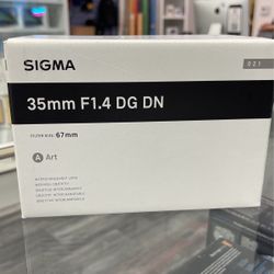 Sigma 35mm F1.4 For Sony Or Canon